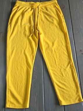 ZARA Yellow Jogger Sweatpants Medium NWT Athleisure Lounge Pants